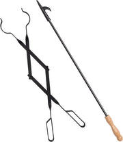 Set di pannelli per fuochi - Kit di accessori per caminetto e camping - Maniglione per fuochi - Accessori per caminetto - Fiamme all'aperto - Cachette di legna - Cesti per fuochi