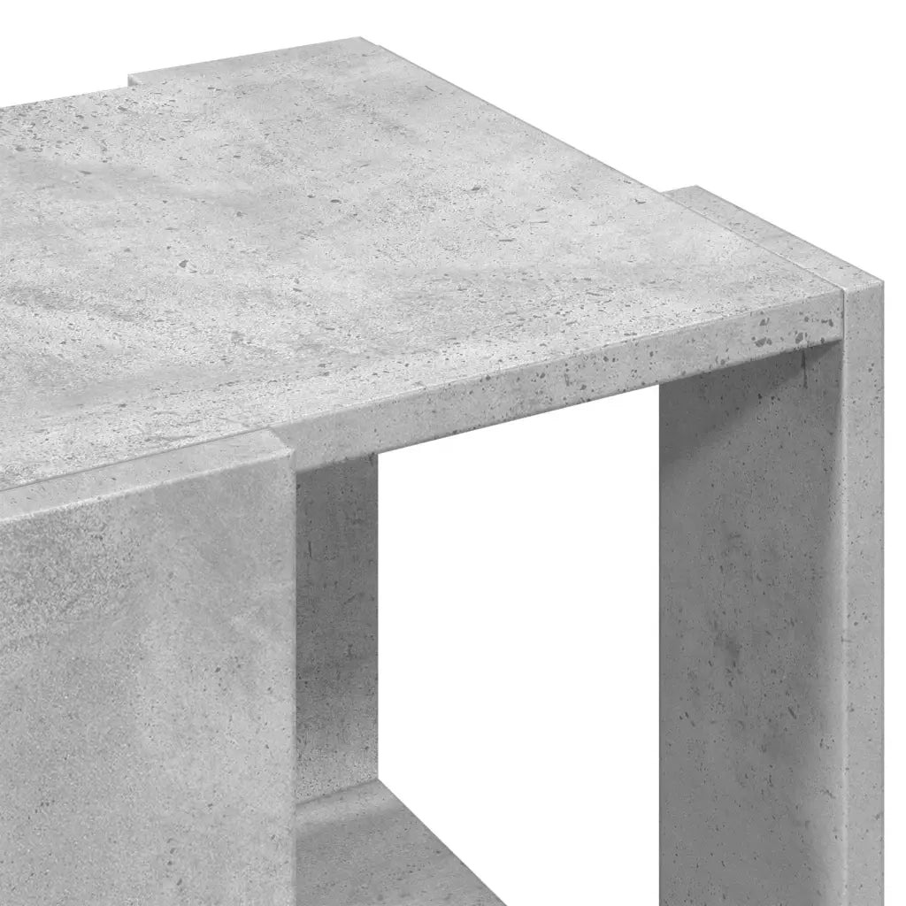 Tavolino da Salotto Grigio Cemento 32x32x30cm Legno Multistrato 848146