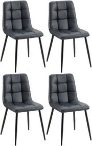 4er Set Esszimmerstuhl Antibes Kunstleder