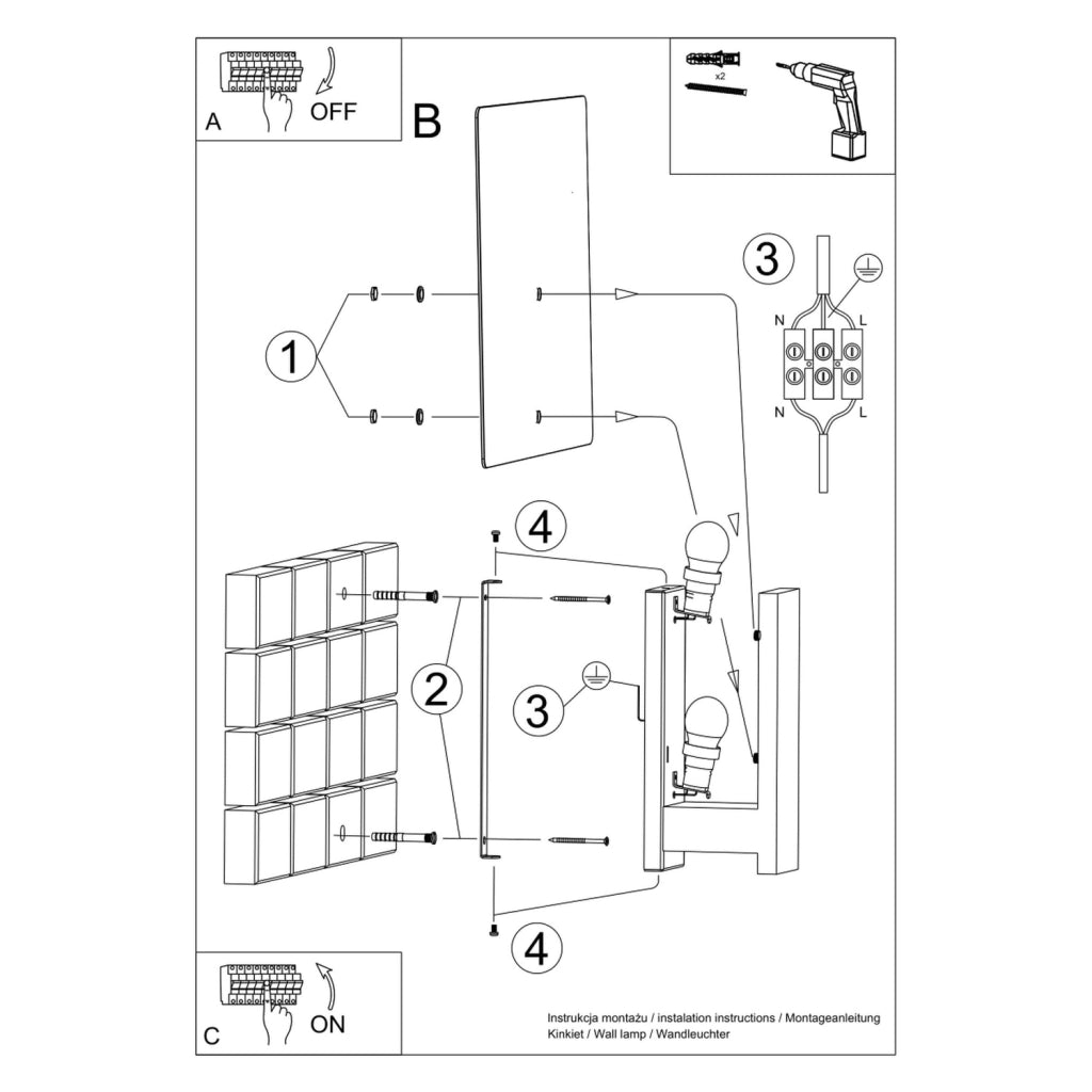 Applique in legno moderna NORKKA 1xE14 10W Pure Lume