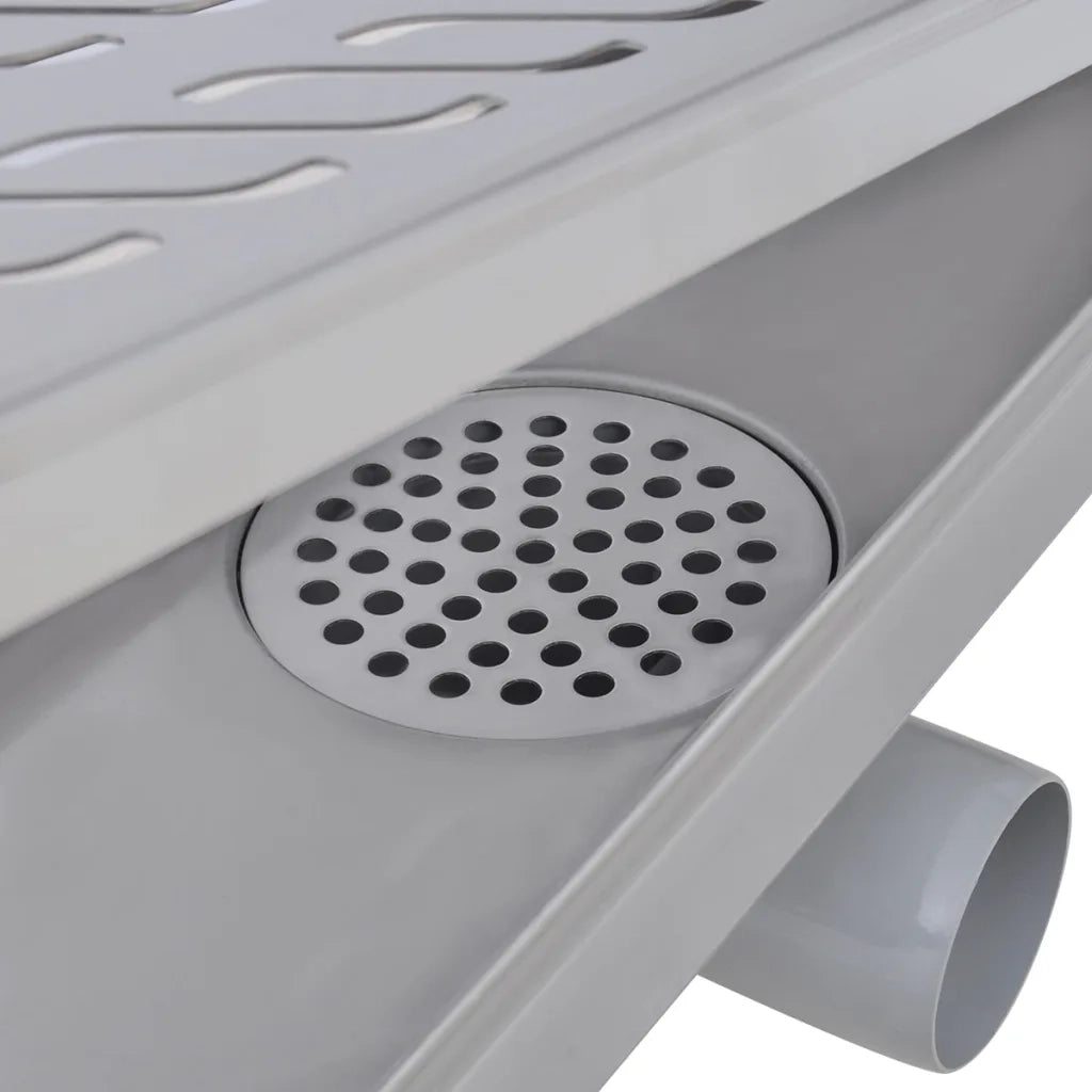 Canaletta di Drenaggio Lineare Doccia 630x140 mm Acciaio Inox 142184