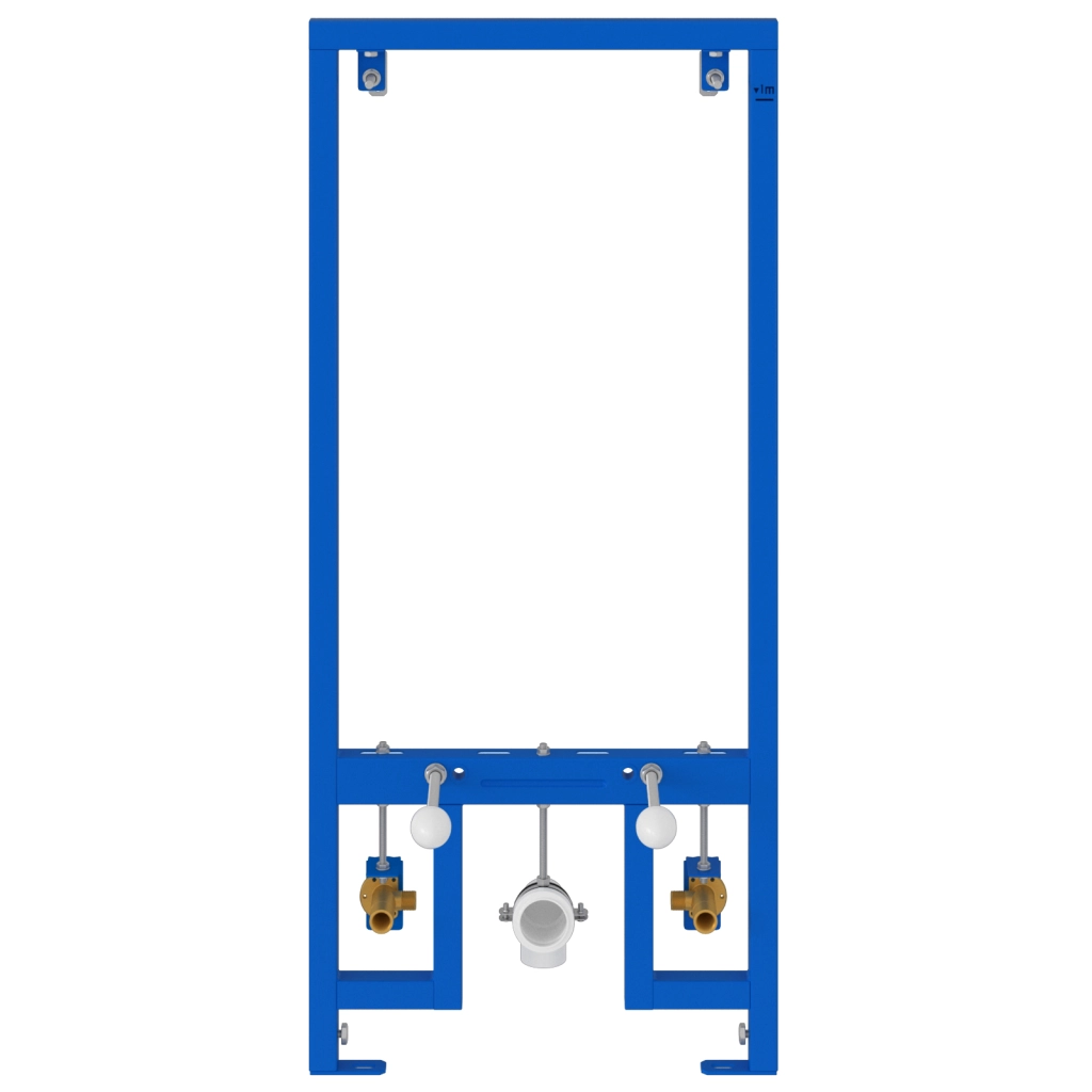 Struttura di montaggio nascosta per bidet 50x112-136 cm in acciaio