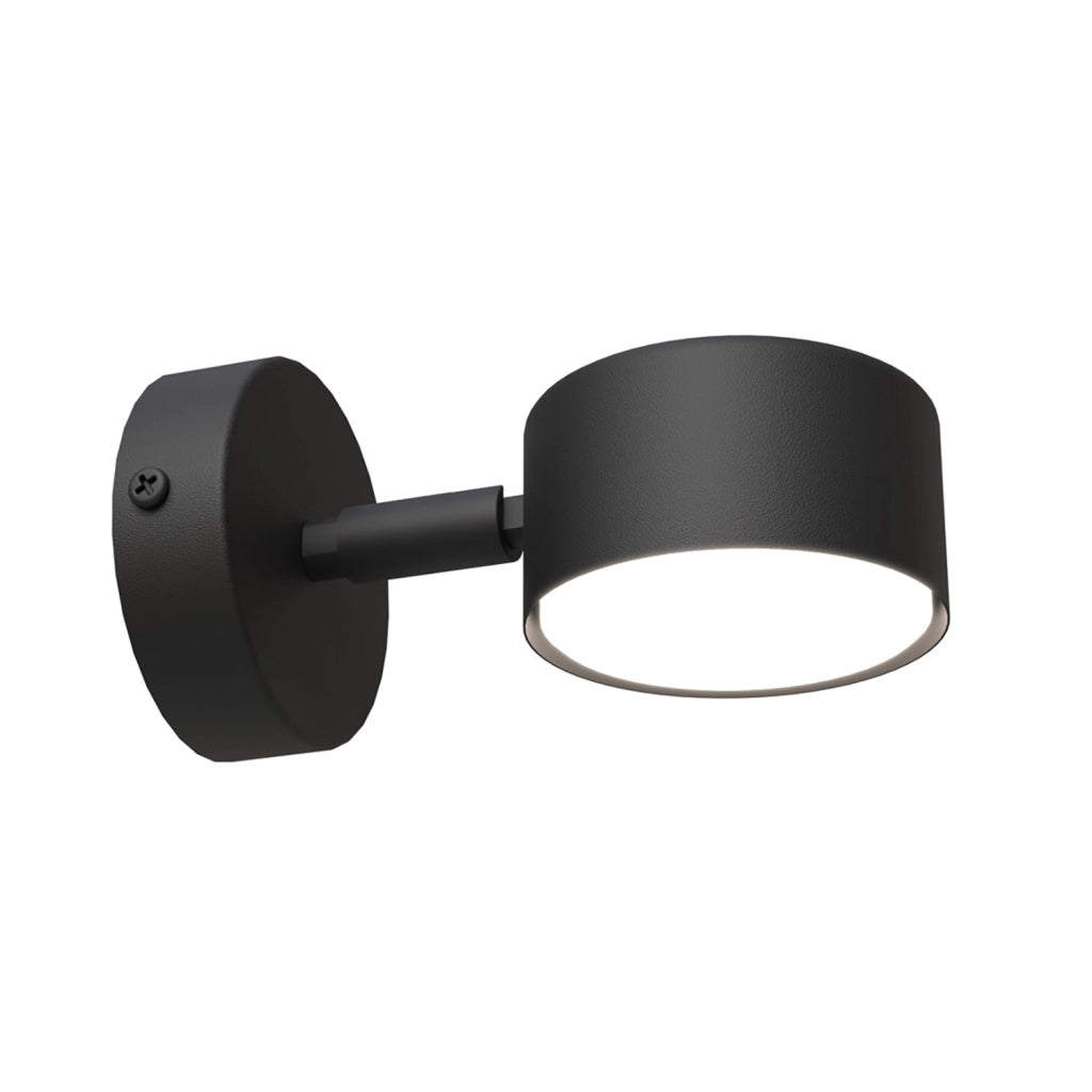 Applique Minimal Hermes Acciaio Nero 1 Luce Gx53 Ip20
