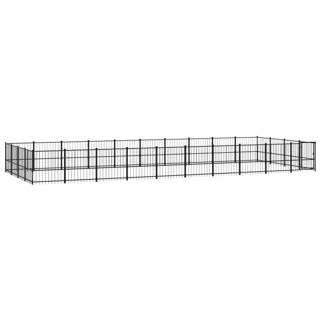 Gabbia per Cani da Esterno in Acciaio 37,64 mÂ² cod mxl 35143