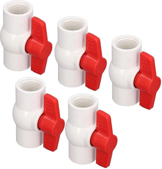 Regolatore di livello dell'acqua a sfera di PVC con manovella manuale per acquario - Utilizzo sicuro - 32mm.