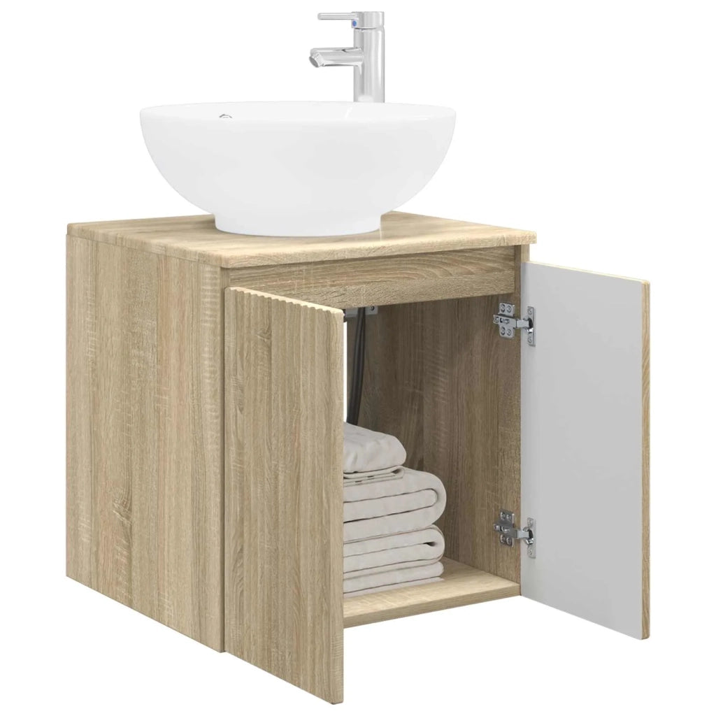 Mobile Lavabo da Parete Rovere Sonoma 49,5 x 44,5 x 65 cm 890444
