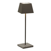 Lampada a led da tavolo Siesta tortora portatile e ricaricabile IP54