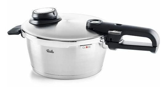 Fissler 622-412-03-070-0 Vitavit Premium Pentola a pressione 3,5 L Diametro 22 cm con cottura a vapore e 4 programmi automatici colore Acciaio inox