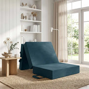 Divano Letto Pieghevole 90 x 63 x 45 cm Blu 900154