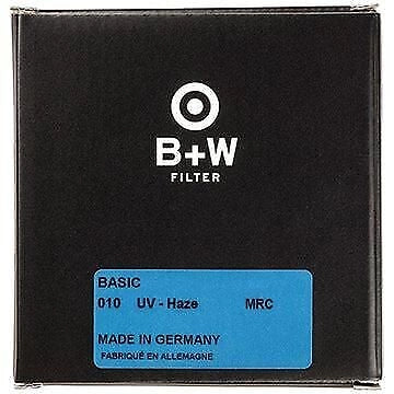 B+W 1100147 BASIC Filtro UV per Fotocamera 95 mm con Trattamento MRC Montatura in Ottone colore Nero
