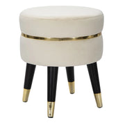Sgabello Paris Crema/gold cm ø 35x40,5