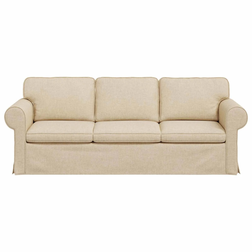 Divano | Divano da soggiorno | Sofa Crema 215 x 82 x 80 cm Tessuto