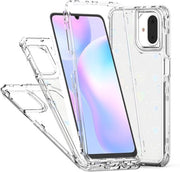 Hoes trasparente per Samsung Galaxy, stile femminile, acrilico, standard militare, resistente agli urti, forma a cuore.
