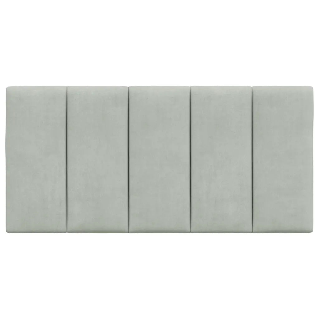 Cuscino Testiera Hanko Grigio Chiaro 100 cm in Velluto 374655