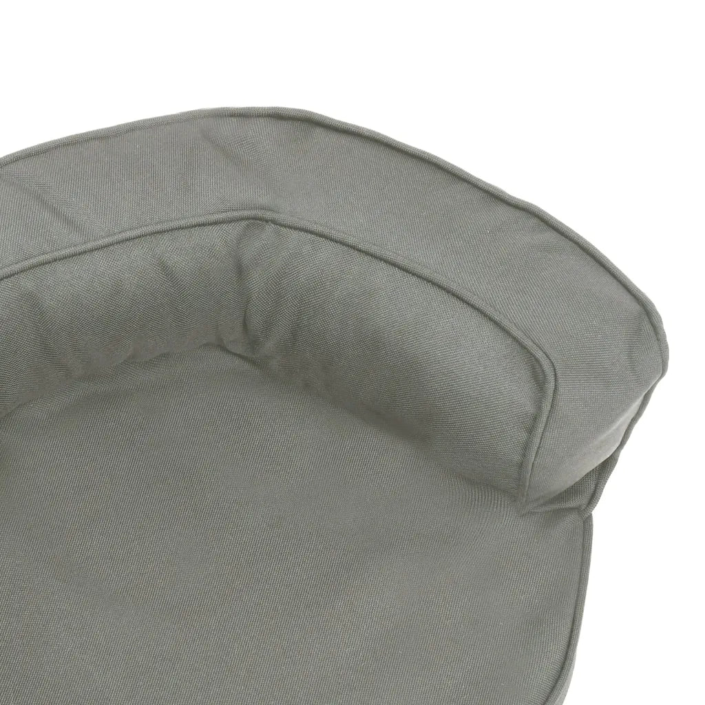 Materasso Ergonomico per Cani 60x42 cm Effetto Lino Grigio cod mxl 52319