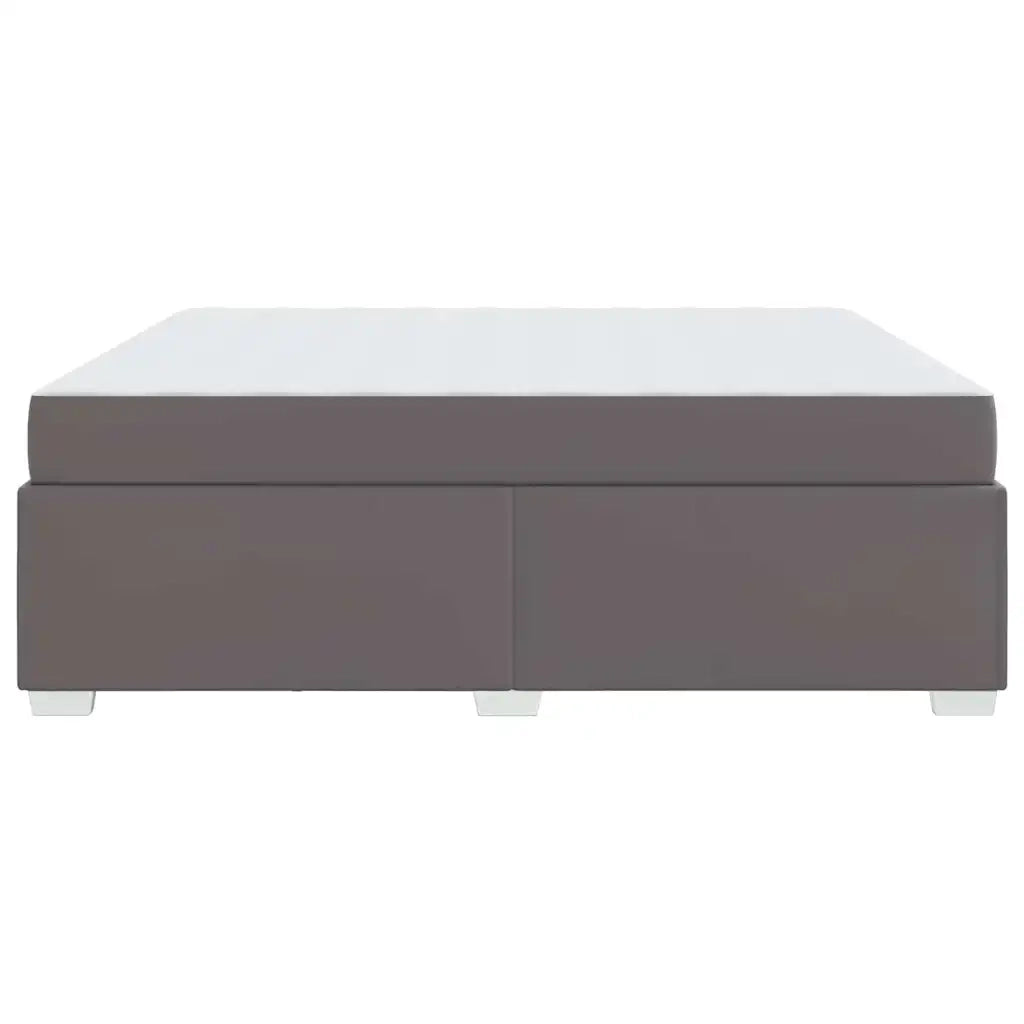 vidaXL Struttura del letto Grigio 180 x 200 cm Pelle sintetica