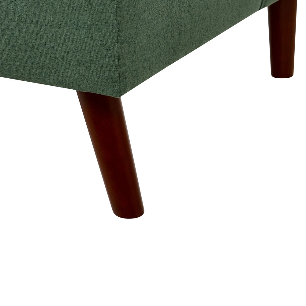 Divano letto verde a 3 posti con rivestimento trapuntato Click Clack Schienale diviso Gambe in metallo