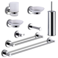 Set completo 8 pezzi in acciaio inox e Cromall FE99 Gedy serie FELCE