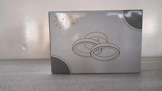 Lampada da soffitto 2 punti di luce design moderno colore caldo 3000K 22W copertura in silicone camera da pranzo camera da letto cucina 2 anelli LED