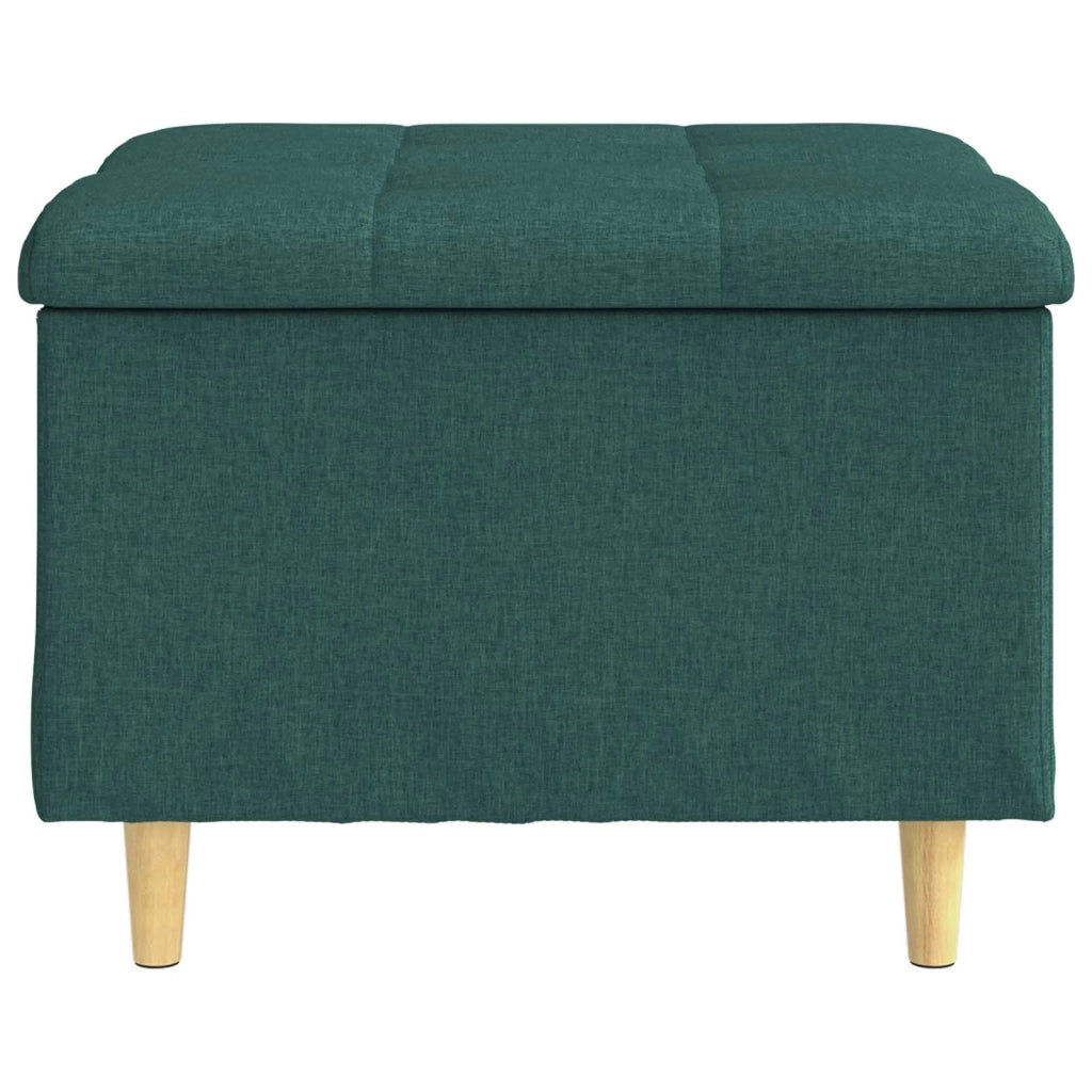 Pouf contenitore Verde Scuro 60 x 60 x 45 cm Tessuto