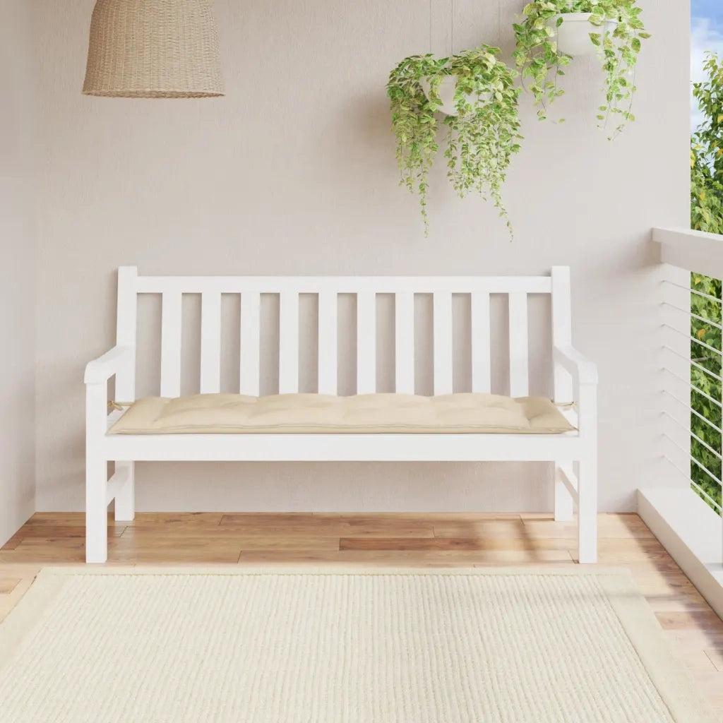 Cuscino per Panca-Cuscini per panchina Beige 150x50x7 cm in Tessuto Oxford