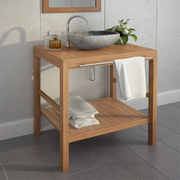 Mobile per Lavabo in Massello di Teak 74x45x75 cmcod mxl 77732