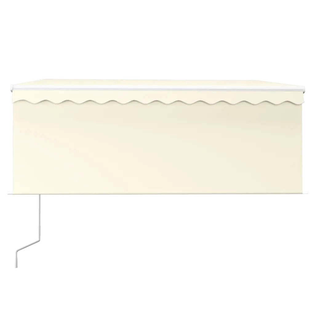 Tenda Sole Retrattile Automatica con Parasole 3,5x2,5 m Crema 3069287