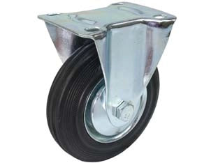 RUOTE INDUSTRIALI FISSE CON PIASTRA  ø mm.100 piastra mm.100x80    QUALITY