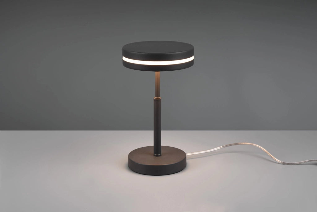 FRANKLIN LAMPADA DA TAVOLO LED 6W 700lm, 3000K ANTRACITE H. 25CM
