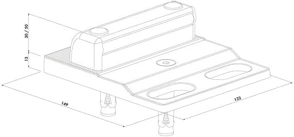 SABO - Zoccolo da pavimento a vite LOCINOX