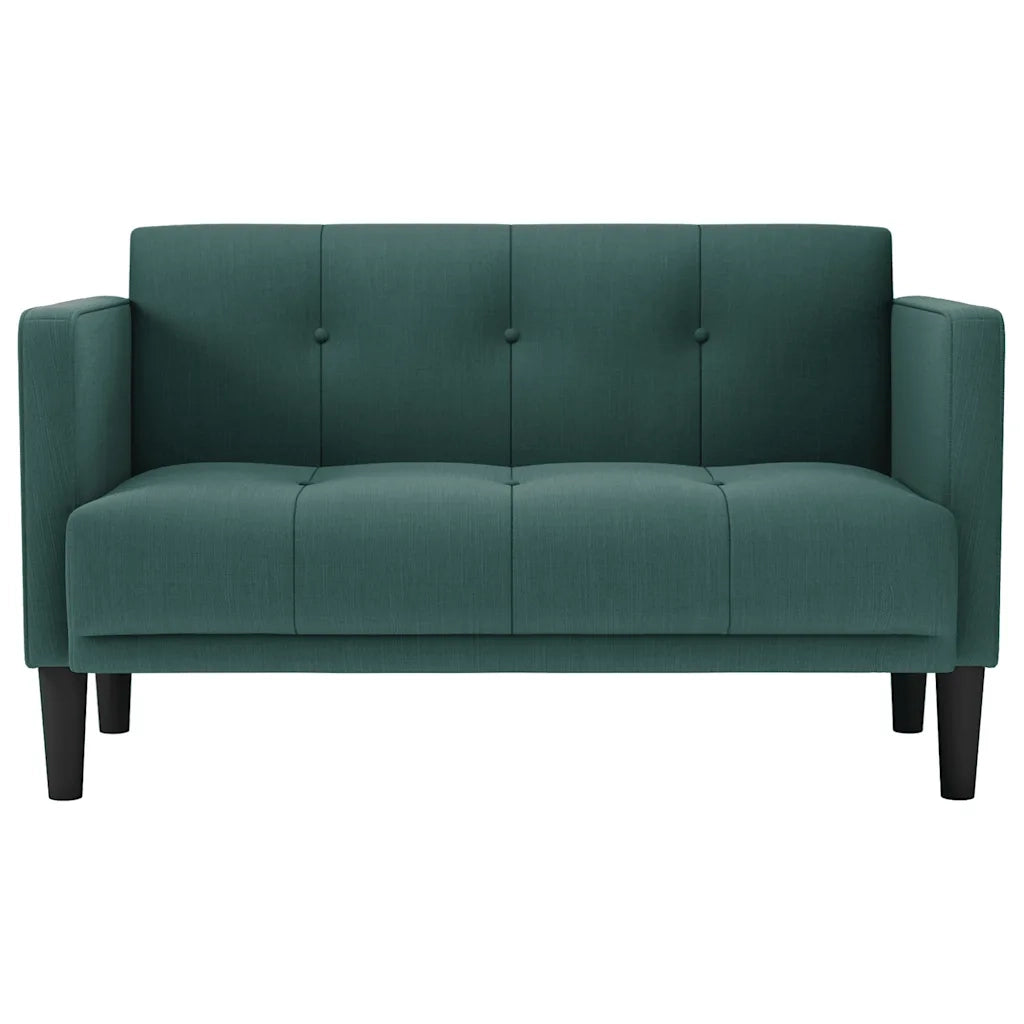 Divano | Divano da soggiorno | Sofa Divanetto Verde Scuro 111 cm in Tessuto