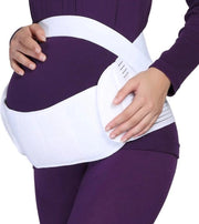 Cintura di supporto per la gravidanza - schiena, addome, cintura addominale - nero, beige o bianco - Bianco - L