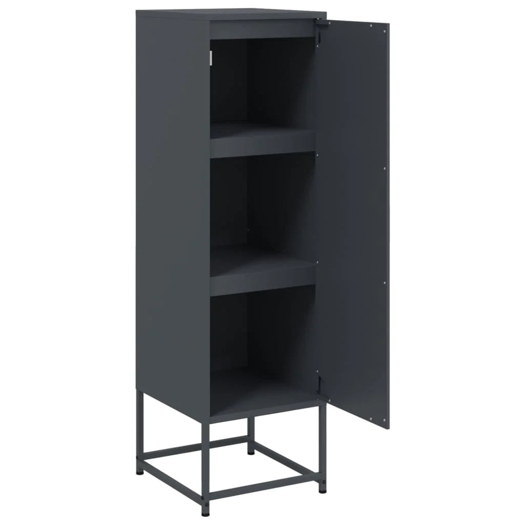 Buffet credenza cassettiera armadio mobile contenitore organizer cucina soggiorno salotto alto 36 x 39 x 123 cm acciaio antracite 02_0032201