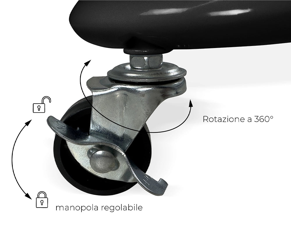 Carrellino cucina portaoggetti carrellino con ruote salvaspazio – Leo - CP10LE