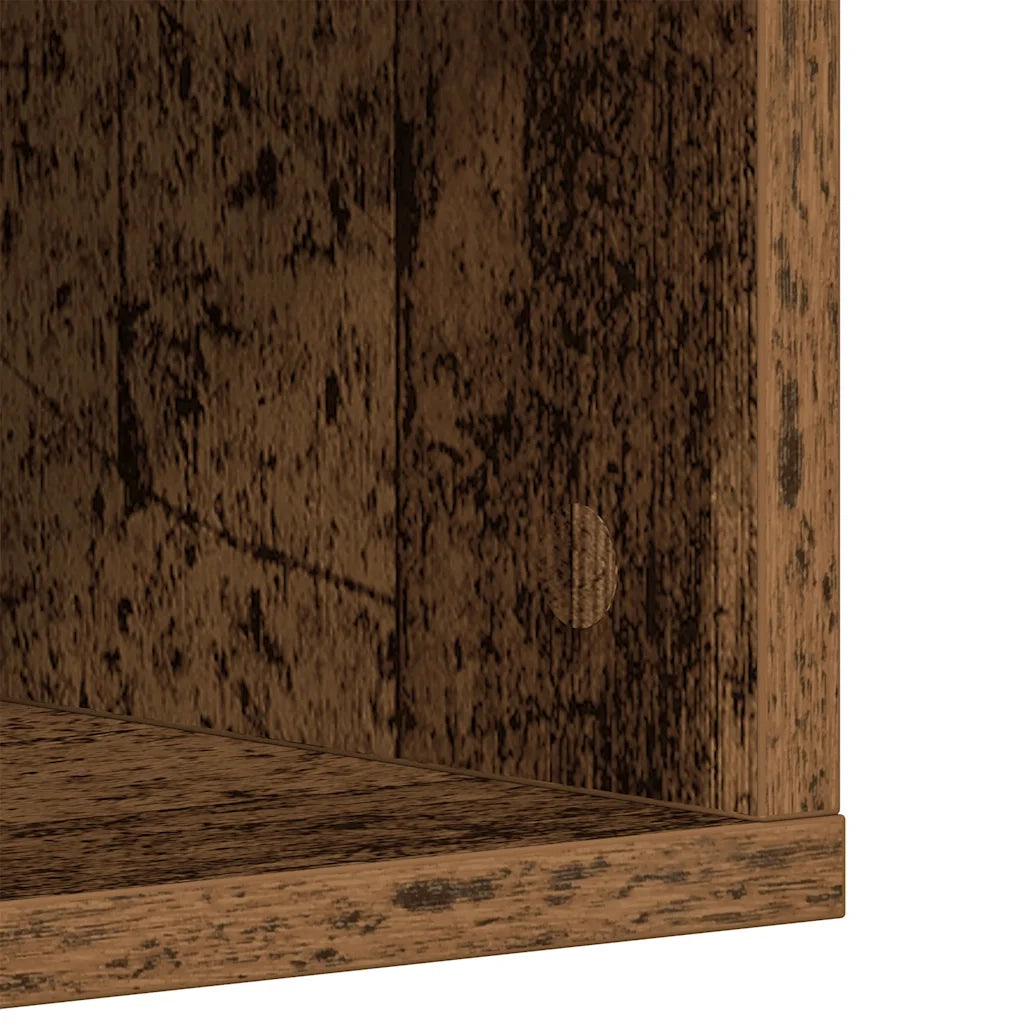 Scarpiera-Scaffale per scarpe Legno Antico 54x34x183 cm in Legno Multistrato