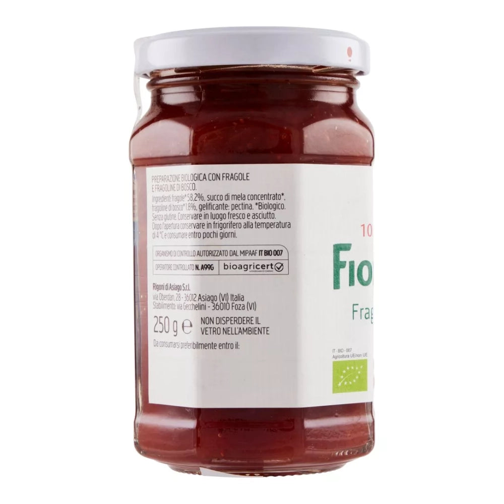 Rigoni di asiago fiordifrutta bio fragole e fragoline di bosco 250 grammi