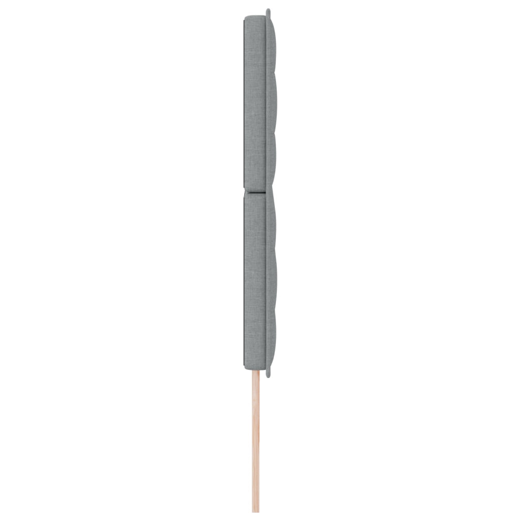 Testata LED Design Linee Grigio Chiaro 200 cm Tessuto