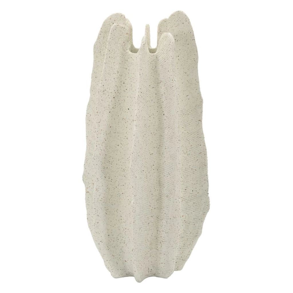 Vaso Decorativo VKH1026, Beige, Poliresina, 23x23x50 cm