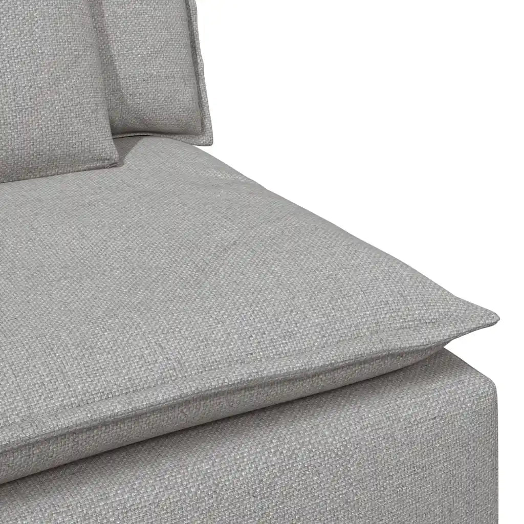 Divano Modulare con Cuscini Grigio Nuvola 3321096