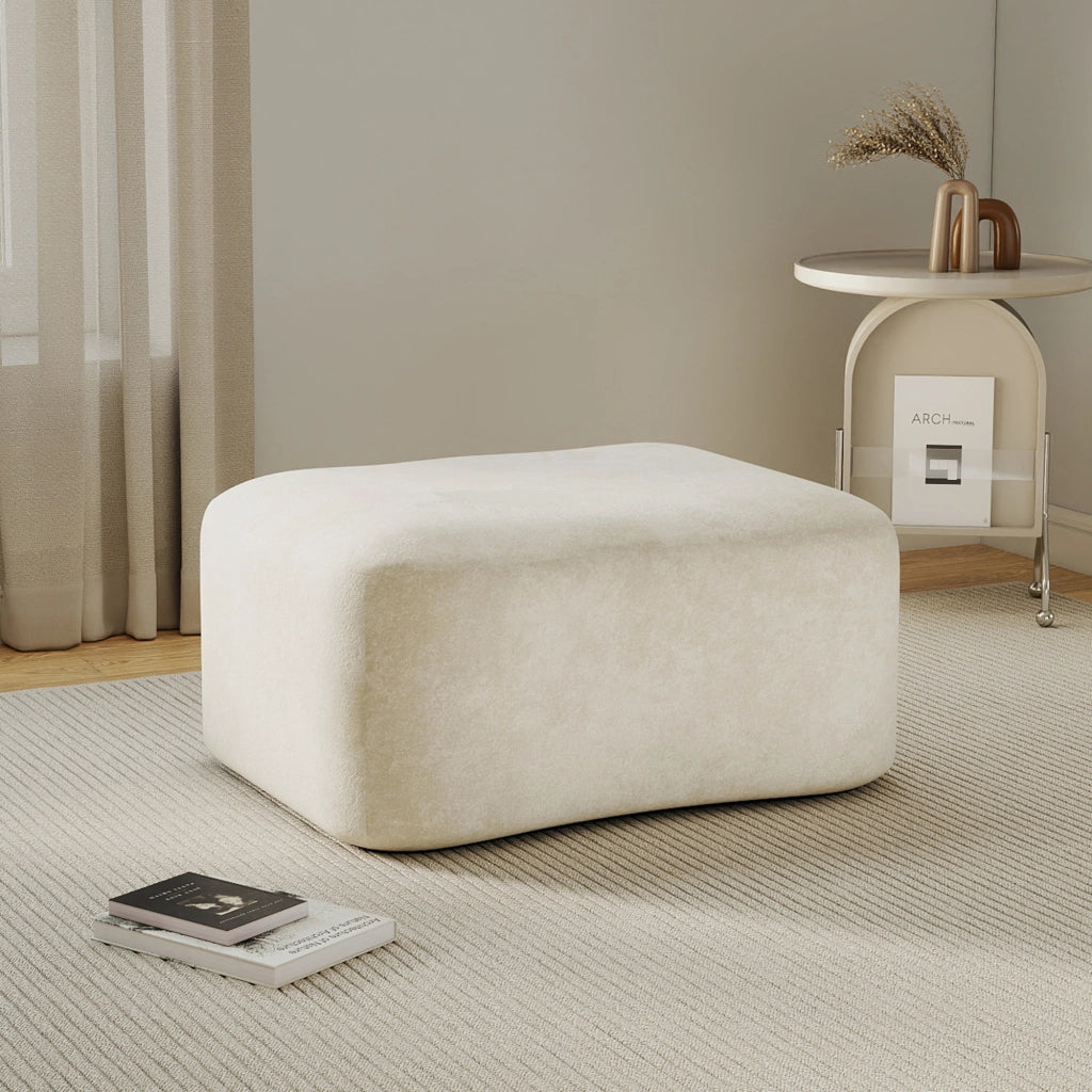 OTTOMANA Modulare 24x24x80 cm in velluto beige