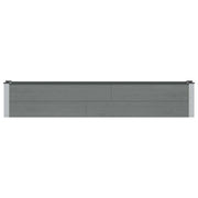 Letto rialzato da giardino Grigio 200 x 30 x 36 cm 42039022