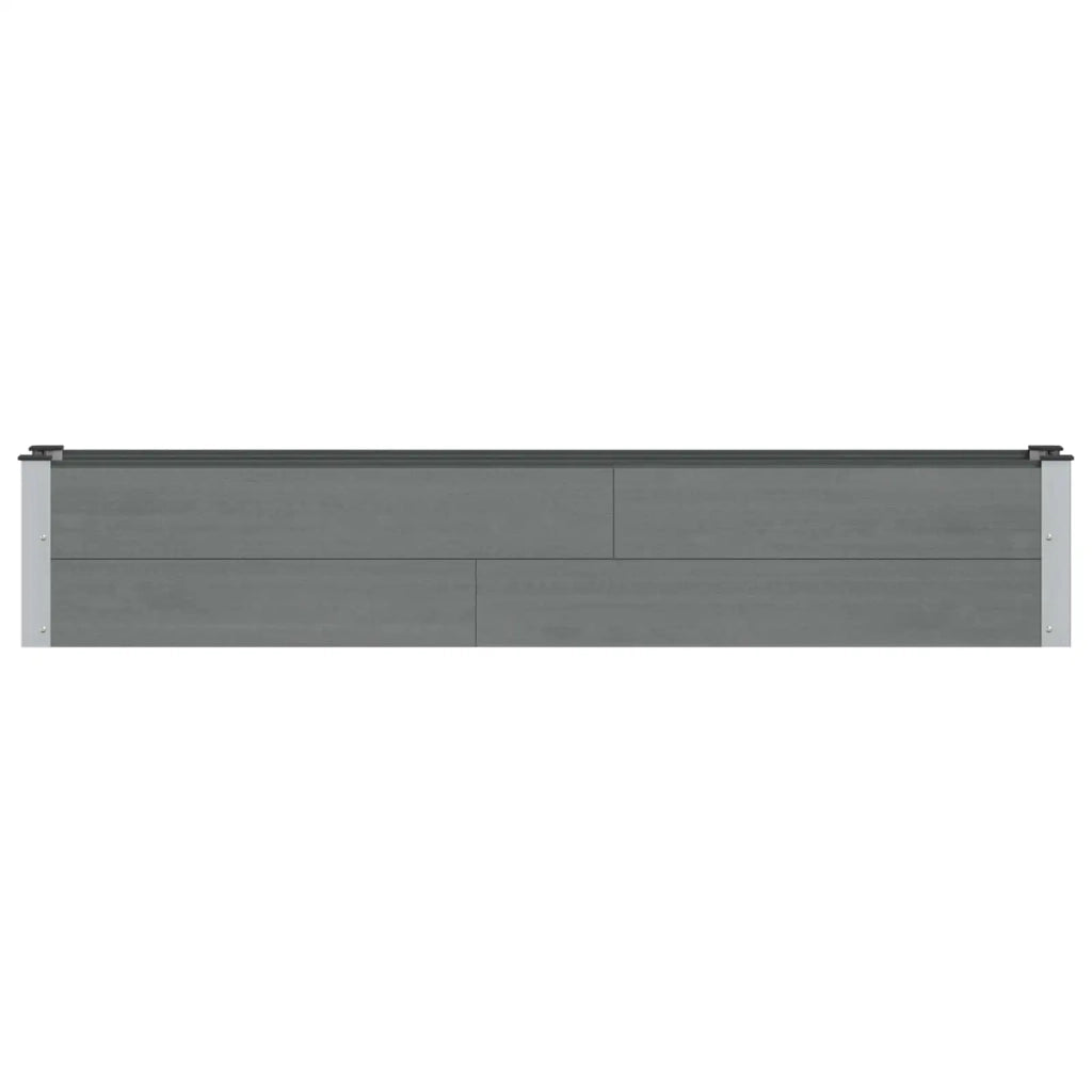 Letto rialzato da giardino Grigio 200 x 30 x 36 cm 42039022