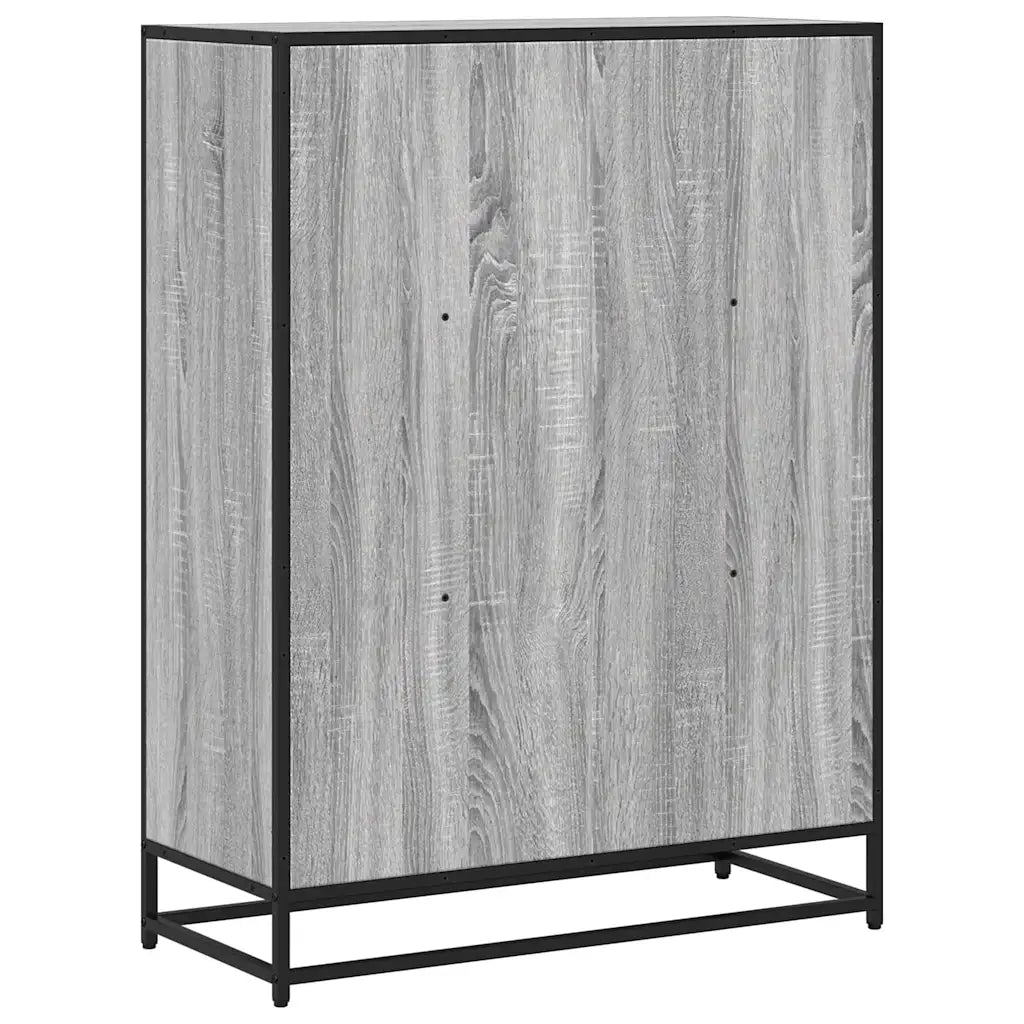 Libreria Grigio Sonoma 80,5x35x107,5 cm in Legno Multistrato 849122