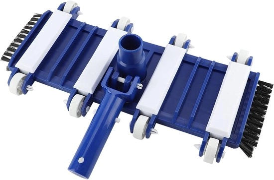 Aspiratore per pulizia vasca con ruote e spazzola laterale - Adatto per la maggior parte delle sbarre telescopiche della vasca.