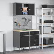 Set da Lavoro 5 Pezzi in Acciaio Nero