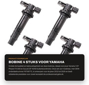 Bobine 4 pezzi - Codice articolo F6T56772/23P-82310-00 - Per Yamaha/Suzuki - Alta qualità - Norme OEM - Adatto per XT1200Z/SUPER TENERE 1200 - Ontstekingsspoel