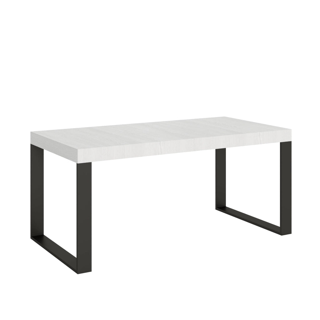 Tavolo allungabile 90/246x90 cm Tecno Premium cashmere gambe antracite