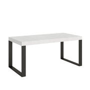 Tavolo allungabile 90/246x90 cm Tecno Premium cashmere gambe antracite