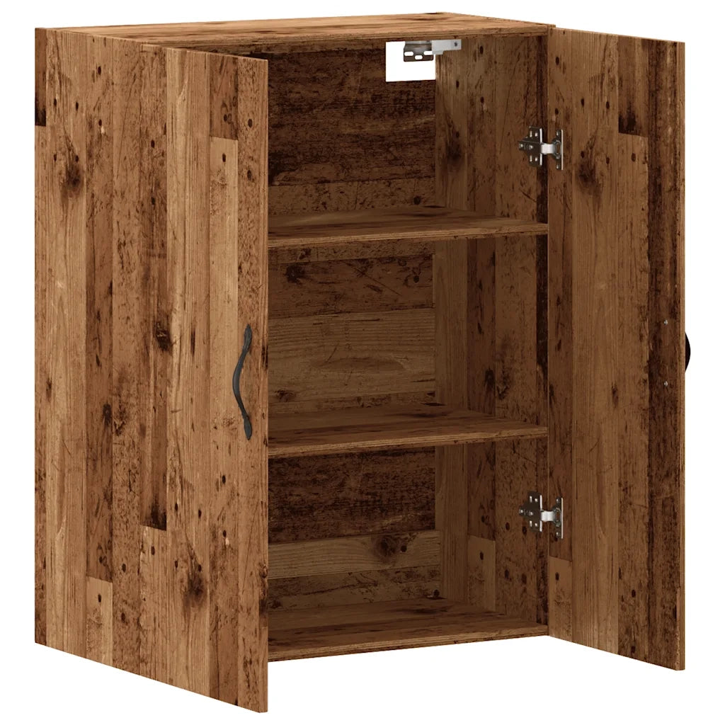 Mobile a Parete Legno Antico 69,5x34x90 cm in Truciolato