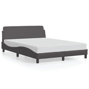 Letto matrimoniale | Letto per adulti | Giroletto Dover Crema 140x190 cm in Similpelle